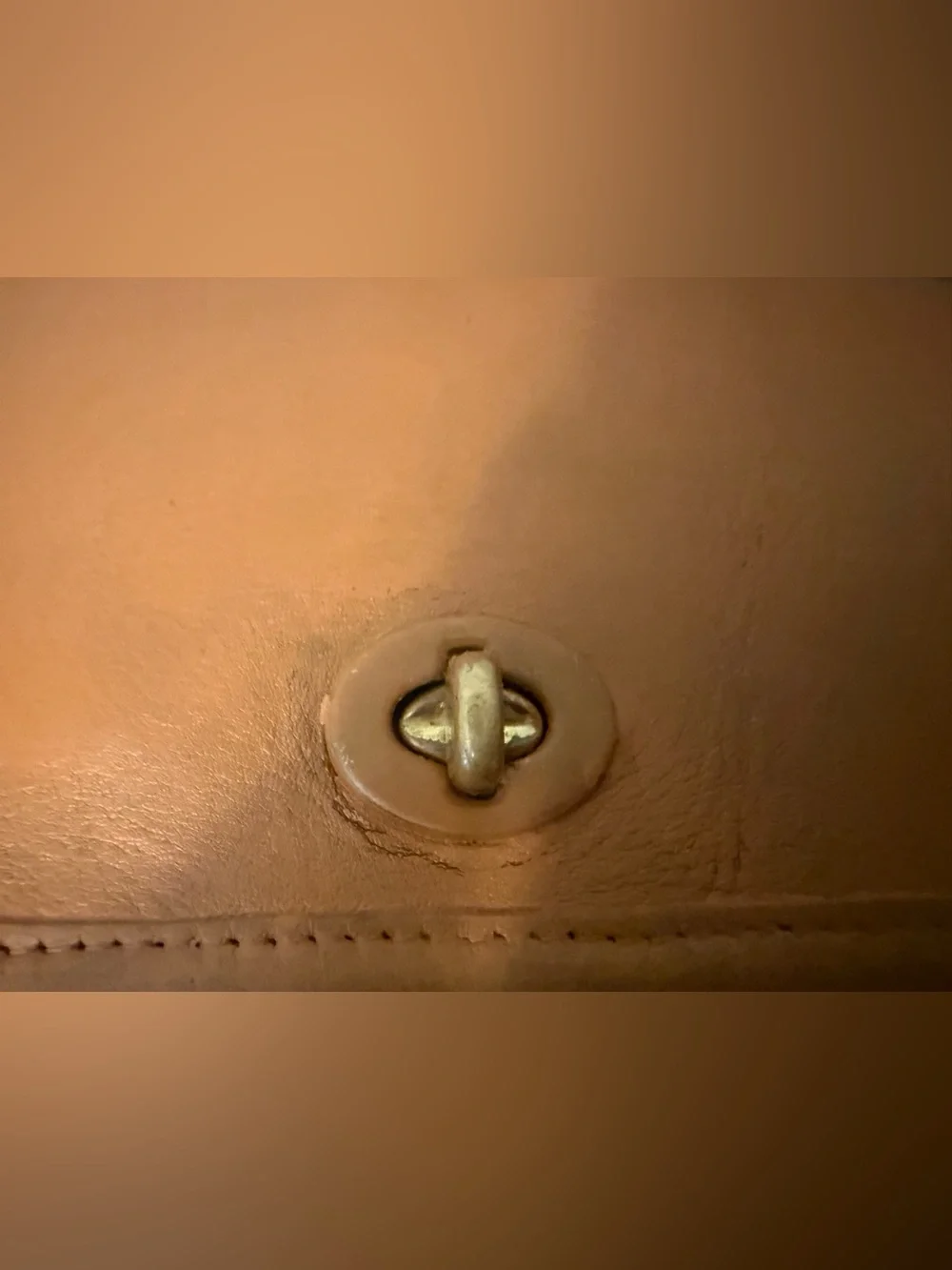 Vintage Coach Leather Shoulder / Crossbody Messenger Bag - Tan